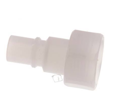PVDF DN 7.2 Koppeling Insteeknippel G 3/8 inch Binnendraad