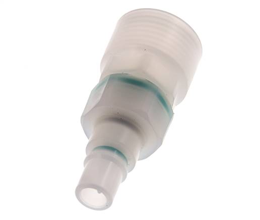 PVDF DN 7.2 Koppeling Insteeknippel G 1/2 inch Binnendraad Dubbele afsluiting