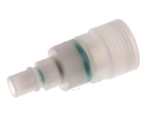 PVDF DN 7.2 Koppeling Insteeknippel G 1/2 inch Binnendraad Dubbele afsluiting