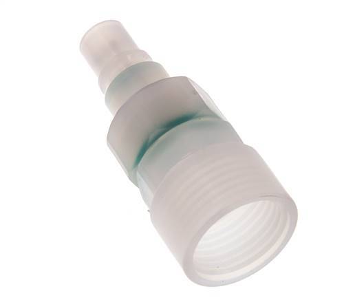 PVDF DN 7.2 Koppeling Insteeknippel G 1/2 inch Binnendraad