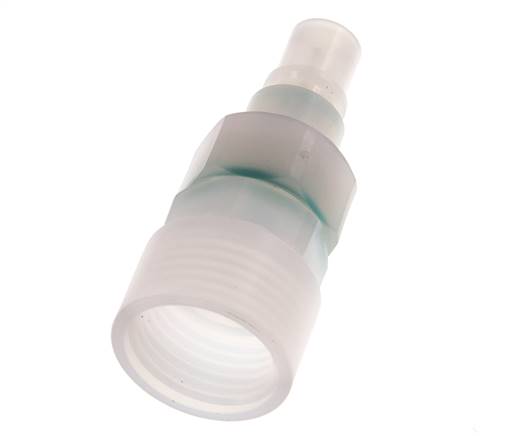 PVDF DN 7.2 Koppeling Insteeknippel G 1/2 inch Binnendraad Dubbele afsluiting