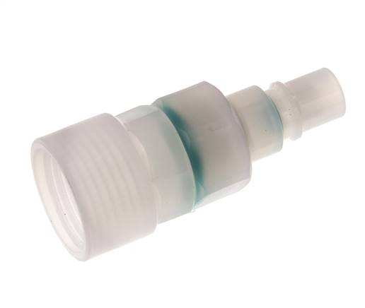 PVDF DN 7.2 Koppeling Insteeknippel G 1/2 inch Binnendraad Dubbele afsluiting