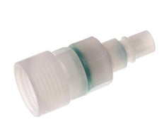 PVDF DN 7.2 Koppeling Insteeknippel G 1/2 inch Binnendraad Dubbele afsluiting