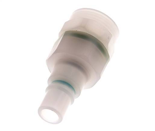 PVDF DN 7.2 Koppeling Insteeknippel G 3/8 inch Binnendraad Dubbele afsluiting