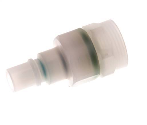 PVDF DN 7.2 Koppeling Insteeknippel G 3/8 inch Binnendraad Dubbele afsluiting
