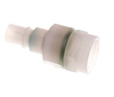 PVDF DN 7.2 Koppeling Insteeknippel G 3/8 inch Binnendraad Dubbele afsluiting