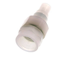 PVDF DN 7.2 Koppeling Insteeknippel G 3/8 inch Binnendraad Dubbele afsluiting