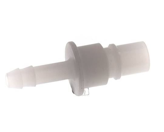PVDF DN 7.2 Koppeling Insteeknippel 6 mm Slangpilaar