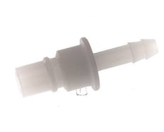 PVDF DN 7.2 Koppeling Insteeknippel 6 mm Slangpilaar