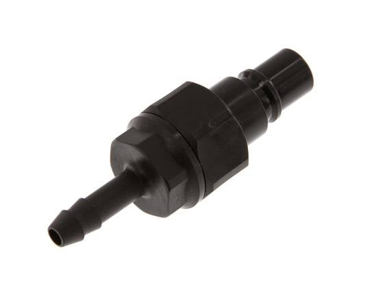 POM DN 7.2 Koppeling Insteeknippel 6 mm Slangpilaar Dubbele afsluiting