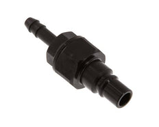 POM DN 7.2 Koppeling Insteeknippel 6 mm Slangpilaar Dubbele afsluiting
