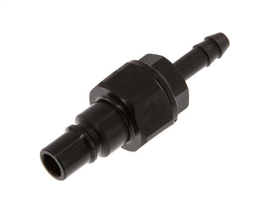 POM DN 7.2 Koppeling Insteeknippel 6 mm Slangpilaar Dubbele afsluiting