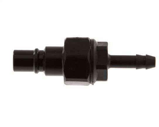 POM DN 7.2 Koppeling Insteeknippel 6 mm Slangpilaar Dubbele afsluiting