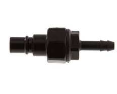 POM DN 7.2 Koppeling Insteeknippel 6 mm Slangpilaar Dubbele afsluiting