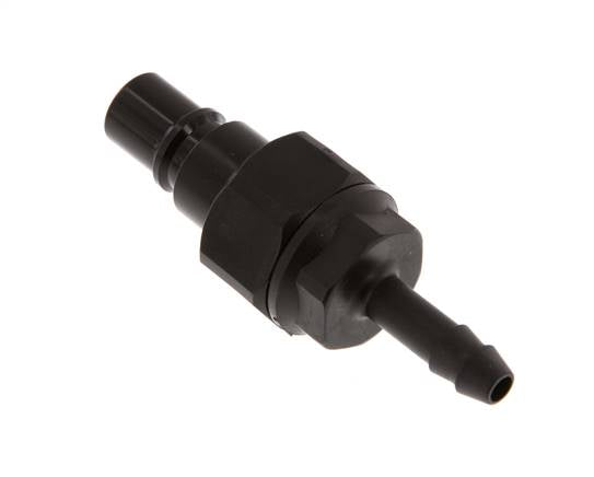 POM DN 7.2 Koppeling Insteeknippel 6 mm Slangpilaar Dubbele afsluiting