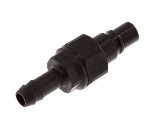 POM DN 7.2 Koppeling Insteeknippel 9 mm Slangpilaar Dubbele afsluiting