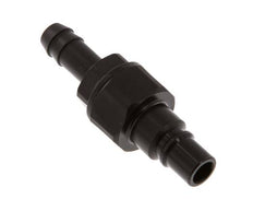 POM DN 7.2 Koppeling Insteeknippel 9 mm Slangpilaar Dubbele afsluiting