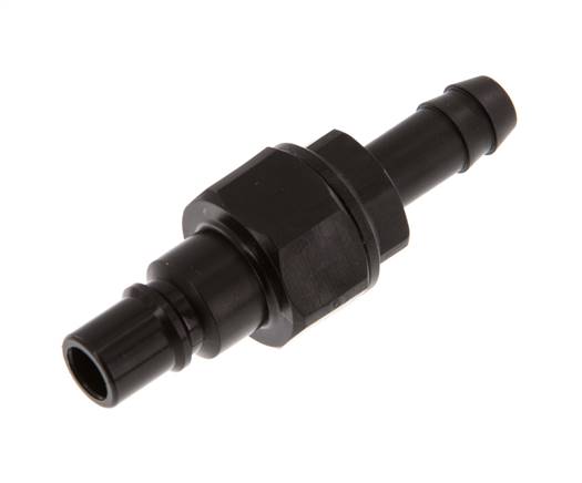 POM DN 7.2 Koppeling Insteeknippel 9 mm Slangpilaar Dubbele afsluiting
