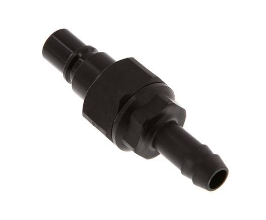 POM DN 7.2 Koppeling Insteeknippel 9 mm Slangpilaar Dubbele afsluiting