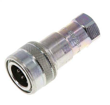 Stalen DN 6.3 Hydraulische Koppeling Snelkoppeling G 1/4 inch Binnendraad ISO 7241-1 B D 14.2mm