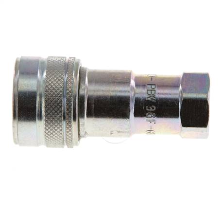 Stalen DN 6.3 Hydraulische Koppeling Snelkoppeling G 1/4 inch Binnendraad ISO 7241-1 B D 14.2mm