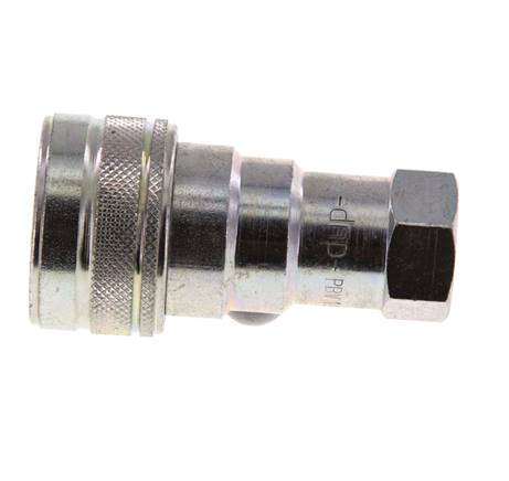 Stalen DN 10 Hydraulische Koppeling Snelkoppeling G 3/8 inch Binnendraad ISO 7241-1 B D 19.1mm