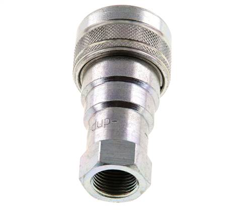 Stalen DN 10 Hydraulische Koppeling Snelkoppeling G 3/8 inch Binnendraad ISO 7241-1 B D 19.1mm