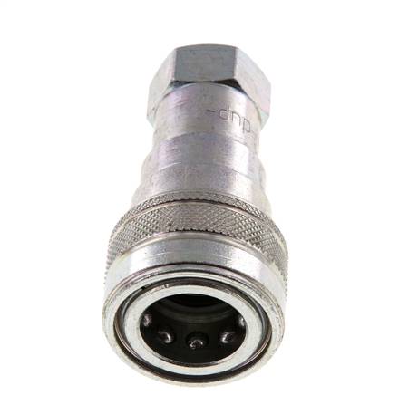 Stalen DN 10 Hydraulische Koppeling Snelkoppeling G 3/8 inch Binnendraad ISO 7241-1 B D 19.1mm