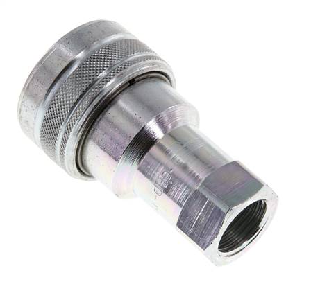 Stalen DN 12.5 Hydraulische Koppeling Snelkoppeling G 1/2 inch Binnendraad ISO 7241-1 B D 23.5mm