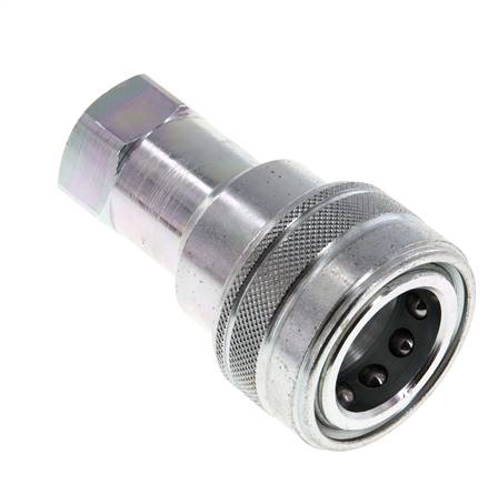Stalen DN 12.5 Hydraulische Koppeling Snelkoppeling G 1/2 inch Binnendraad ISO 7241-1 B D 23.5mm