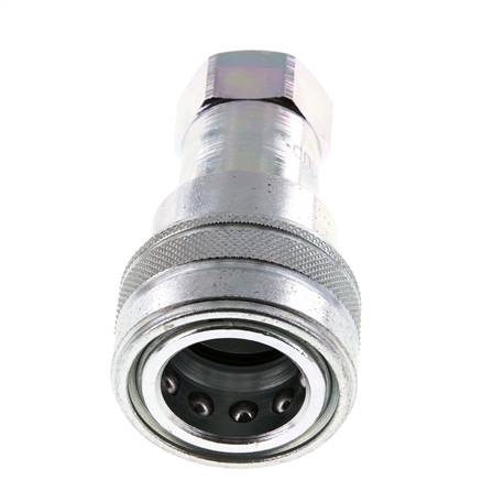 Stalen DN 12.5 Hydraulische Koppeling Snelkoppeling G 1/2 inch Binnendraad ISO 7241-1 B D 23.5mm