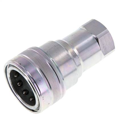 Stalen DN 25 Hydraulische Koppeling Snelkoppeling G 1 inch Binnendraad ISO 7241-1 B D 37.8mm