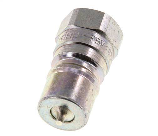 Stalen DN 10 Hydraulische Koppeling Insteeknippel G 3/8 inch Binnendraad ISO 7241-1 B D 19.1mm