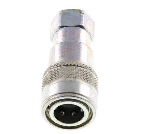 Stalen DN 5 Hydraulische Koppeling Snelkoppeling 1/8 inch NPT binnendraad ISO 7241-1 B D 10.9mm