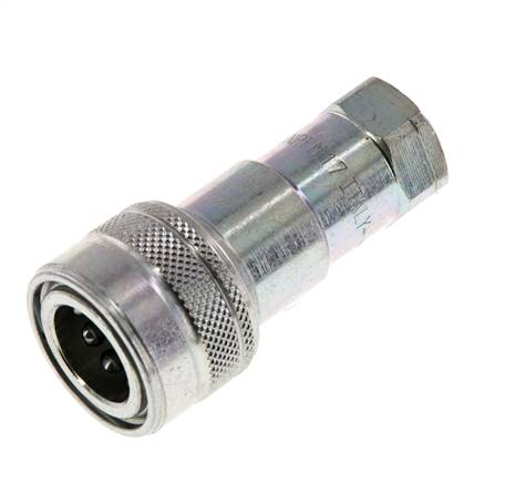 Stalen DN 6.3 Hydraulische Koppeling Snelkoppeling 1/4 inch NPT binnendraad ISO 7241-1 B D 14.2mm