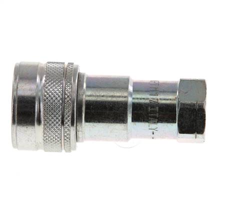 Stalen DN 6.3 Hydraulische Koppeling Snelkoppeling 1/4 inch NPT binnendraad ISO 7241-1 B D 14.2mm