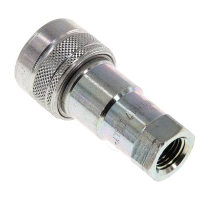 Stalen DN 6.3 Hydraulische Koppeling Snelkoppeling 1/4 inch NPT binnendraad ISO 7241-1 B D 14.2mm