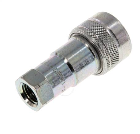 Stalen DN 6.3 Hydraulische Koppeling Snelkoppeling 1/4 inch NPT binnendraad ISO 7241-1 B D 14.2mm