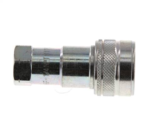 Stalen DN 6.3 Hydraulische Koppeling Snelkoppeling 1/4 inch NPT binnendraad ISO 7241-1 B D 14.2mm