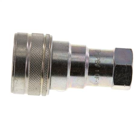 Stalen DN 10 Hydraulische Koppeling Snelkoppeling 3/8 inch NPT binnendraad ISO 7241-1 B D 19.1mm