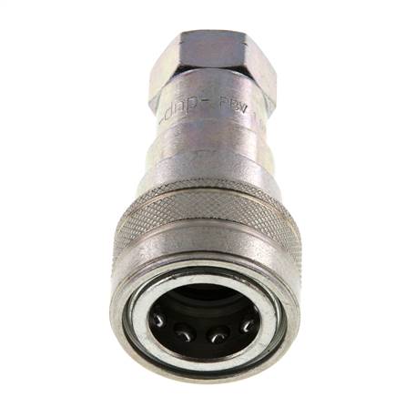 Stalen DN 10 Hydraulische Koppeling Snelkoppeling 3/8 inch NPT binnendraad ISO 7241-1 B D 19.1mm