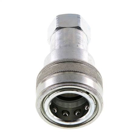 Stalen DN 12.5 Hydraulische Koppeling Snelkoppeling 1/2 inch NPT binnendraad ISO 7241-1 B D 23.5mm