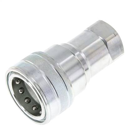 Stalen DN 25 Hydraulische Koppeling Snelkoppeling 1 inch NPT binnendraad ISO 7241-1 B D 37.8mm