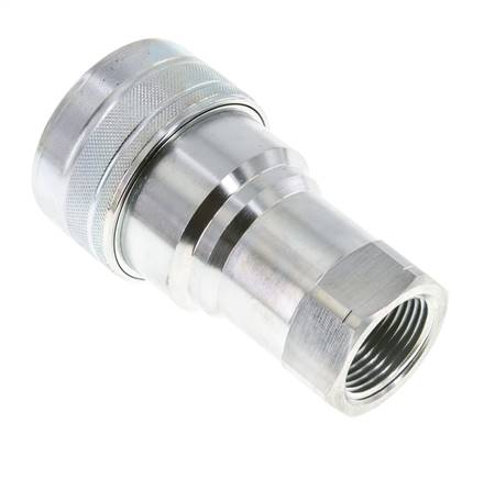 Stalen DN 40 Hydraulische Koppeling Snelkoppeling 1 1/4 inch NPT binnendraad ISO 7241-1 B D 44.5mm