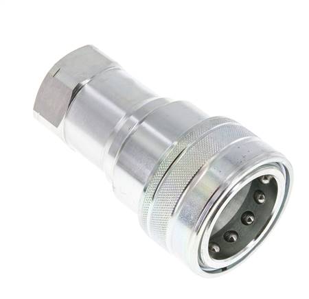 Stalen DN 25 Hydraulische Koppeling Snelkoppeling 1 inch NPT binnendraad ISO 7241-1 B D 37.8mm