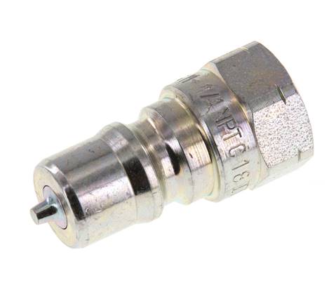 Stalen DN 6.3 Hydraulische Koppeling Insteeknippel 1/4 inch NPT binnendraad ISO 7241-1 B D 14.2mm