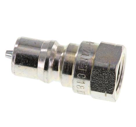 Stalen DN 6.3 Hydraulische Koppeling Insteeknippel 1/4 inch NPT binnendraad ISO 7241-1 B D 14.2mm