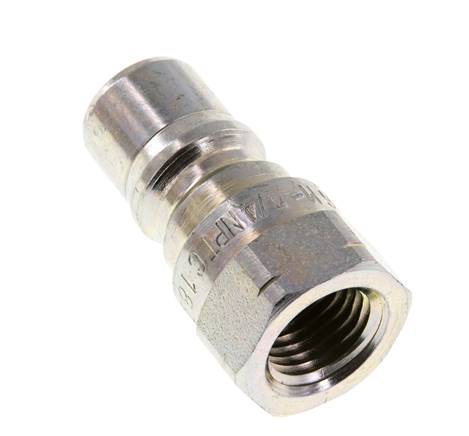 Stalen DN 6.3 Hydraulische Koppeling Insteeknippel 1/4 inch NPT binnendraad ISO 7241-1 B D 14.2mm
