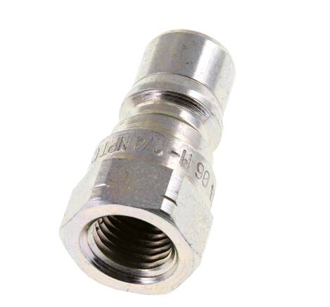 Stalen DN 6.3 Hydraulische Koppeling Insteeknippel 1/4 inch NPT binnendraad ISO 7241-1 B D 14.2mm