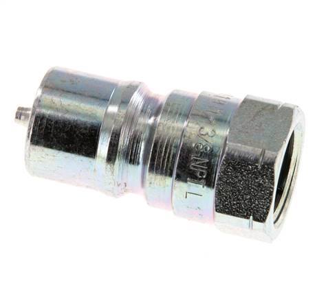Stalen DN 10 Hydraulische Koppeling Insteeknippel 3/8 inch NPT binnendraad ISO 7241-1 B D 19.1mm